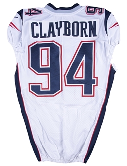 2018 Adrian Clayborn Game Issued New England Patriots Road Jersey 